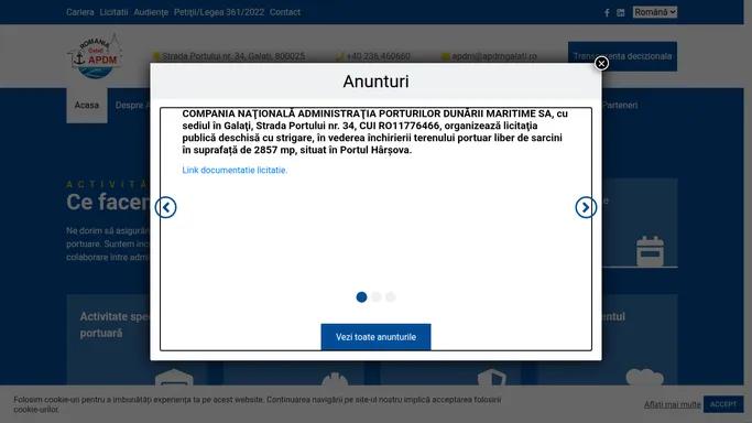 CN APDM SA – Administratiei Porturilor Dunarii Maritime