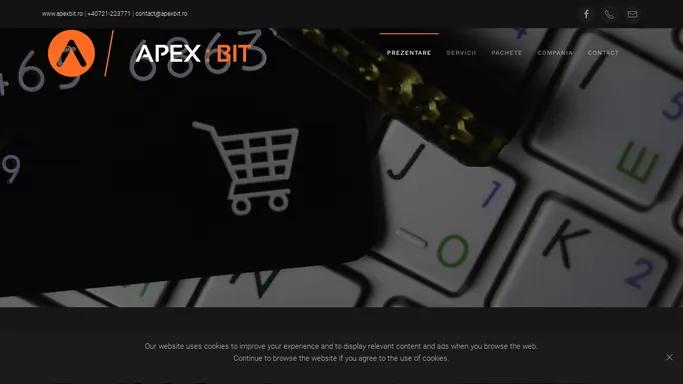 ApexBit - Web design, webdesign, design pagina web, web hosting, webhosting, gazduire web, comert electronic, e-commerce, social media, marketing, digital marketing, social media campaign, facebook, google+, youtube, pinterest, instagram, twitter, LinkedIn, Baza de date online, Baze de date online, Online database, Formulare online, online forms, SEO, search engine optiimization, optimizare web, optimizare pagina web, Arad, Romania - Prezentare