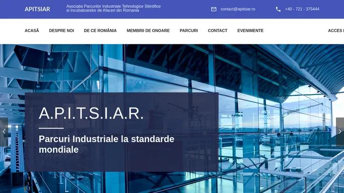 Asociatia Parcurilor Industriale Tehnologice Stiintifice si Incubatoarelor de Afaceri din Romania - Acasa