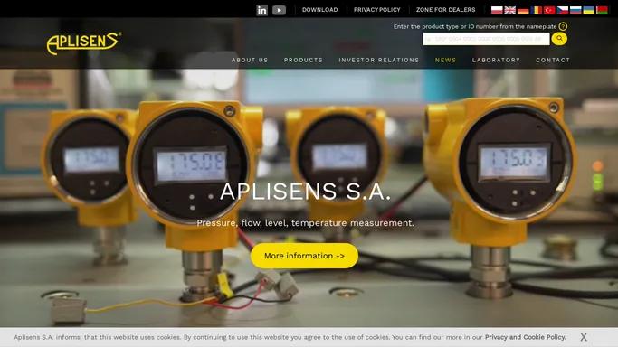 Aplisens S.A. is one of the leading manufacturers of high quality process instrumentation.