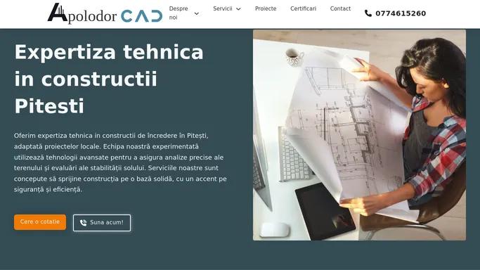 Expertiza tehnica in constructii - S.C. APOLODOR CAD S.R.L.