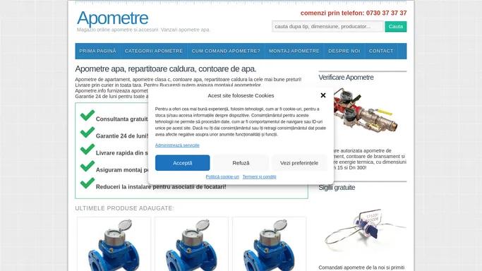 Apometre | Magazin online apometre si accesorii. Vanzari apometre apa.