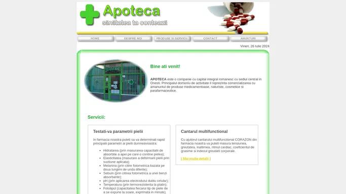 APOTECA SRL ONESTI - Sanatatea ta conteaza