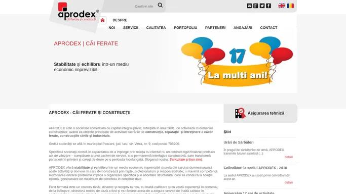 APRODEX - CAI FERATE SI CONSTRUCTII