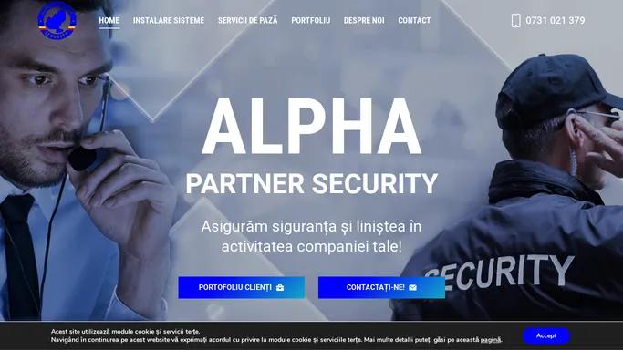 Firma de paza Tirgu Mures - Alpha Partner Security