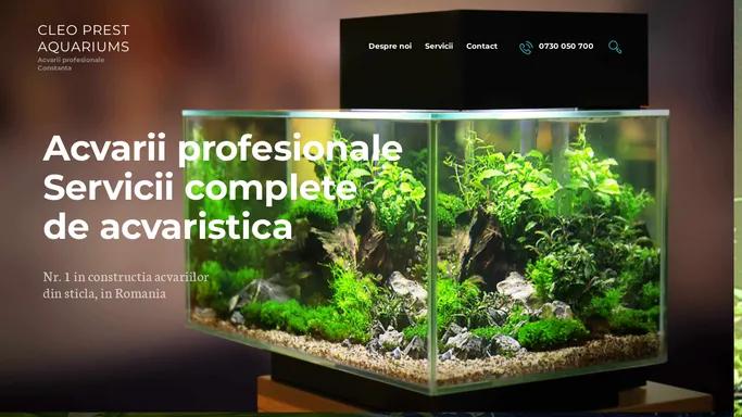 Cleo Prest Aquariums – Acvarii profesionale Constanta