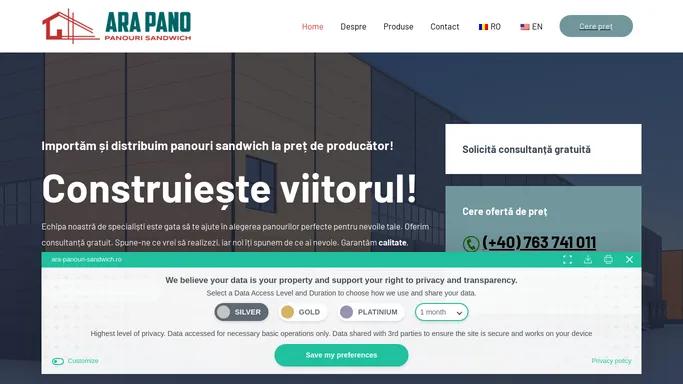 Ara Pano - panouri sandwich la pret de producator