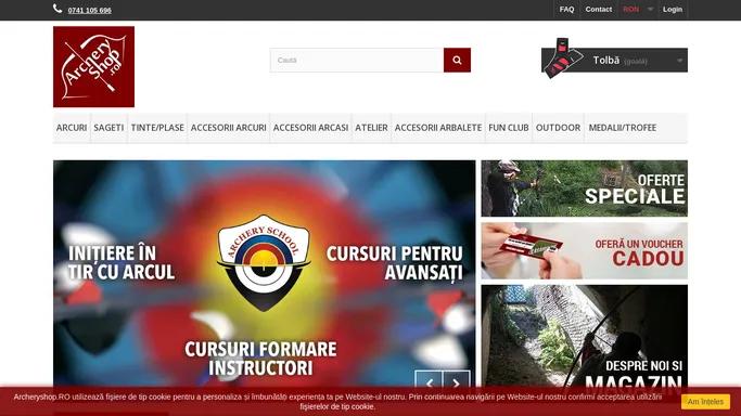 Magazin de arcuri si sageti tir cu arcul - Archeryshop.RO