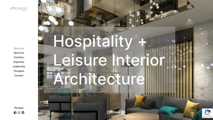 Hospitality + Leisure Interior Architecture