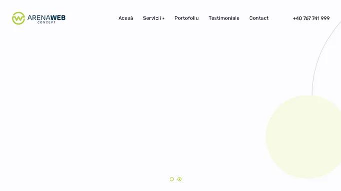 Arena Web Concept - Agentie Web - Servicii profesionale de web design.