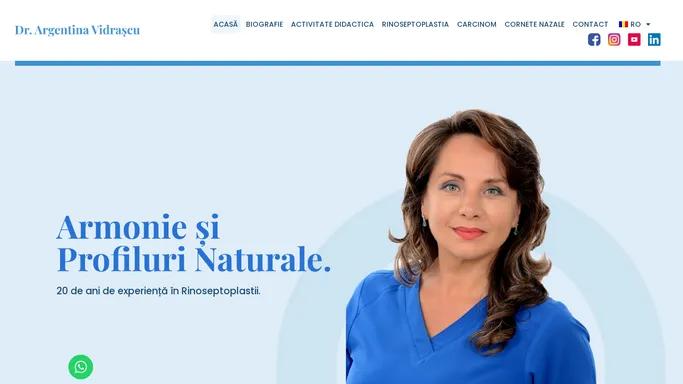 Acasa - Dr. Argentina Vidrascu - Rinoplastie Cluj