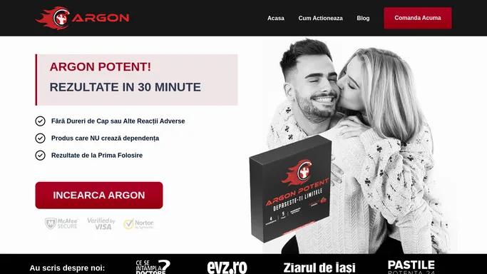 ARGON POTENT® | Fiole pentru Potenta Maxima [Site Official]