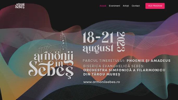 Armonii Sebes – 18-21 August