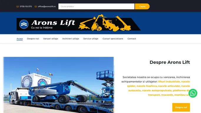 Vanzare utilaje - Arons Lift