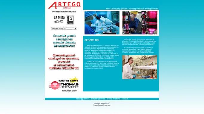 ARTEGO COMPANY SRL - echipament de laborator | echipament de protectie | material didactic | biologie moleculara