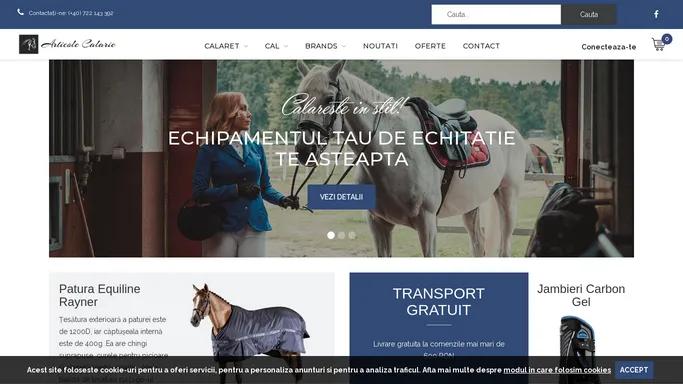 Echipament de echitatie, Magazin de echitatie, Produse pentru echitatie | Articole Calarie