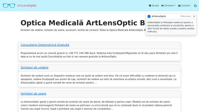 Optica Medicala ArtLensOptic Braila | Optica Medicala ArtLensOptic Braila