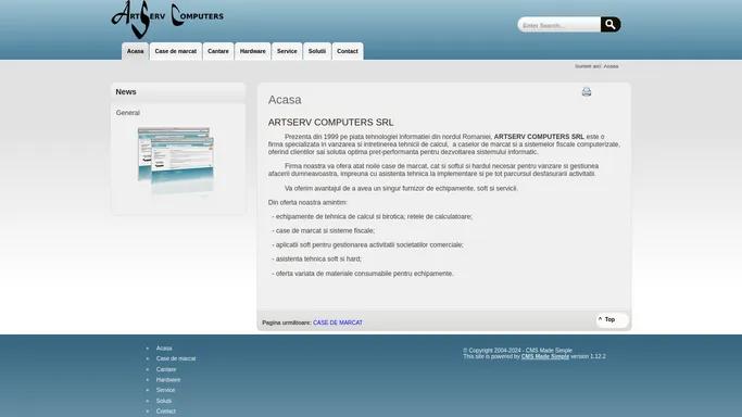 Acasa | Artserv Computers S.R.L.
