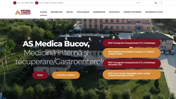 Recuperare medicala si medicina interna Prahova - Spital AS Medica Bucov