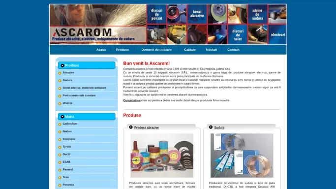 Ascarom – Produse abrazive, electrozi, sarme de sudura, benzi adezive