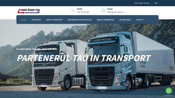 Ases Ideea Tua - transport intern - international TIR