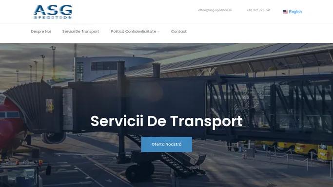 Servicii de transport international | ASG Spedition