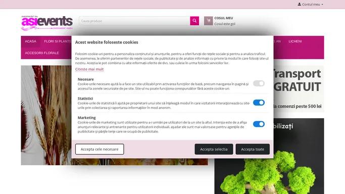 Asievents - produse pentru evenimente si componente floristice