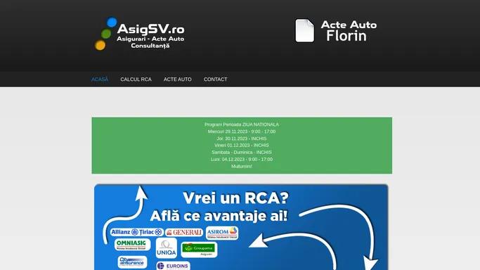 Asigurari & Acte Auto Florin Suceava - AsigSV.RO