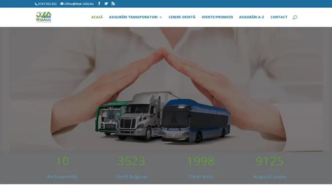 Asigurari pt. Transportatori in Cluj / Floresti - Web ASIG