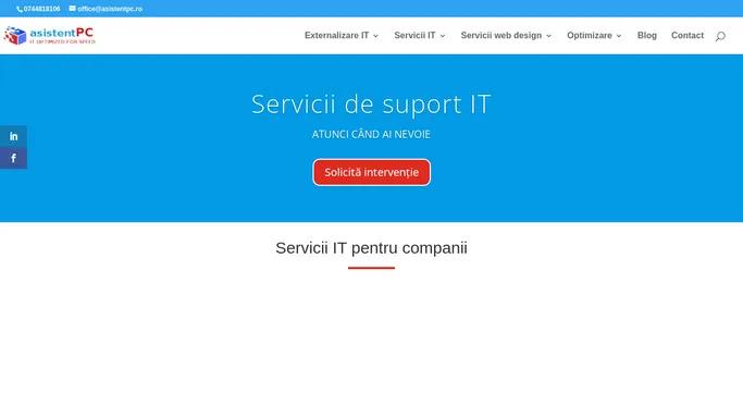 Servicii IT pentru firme | asistentPC