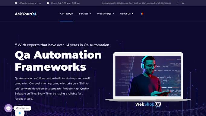 AskYourQA - Qa Automation Solutions for start-ups