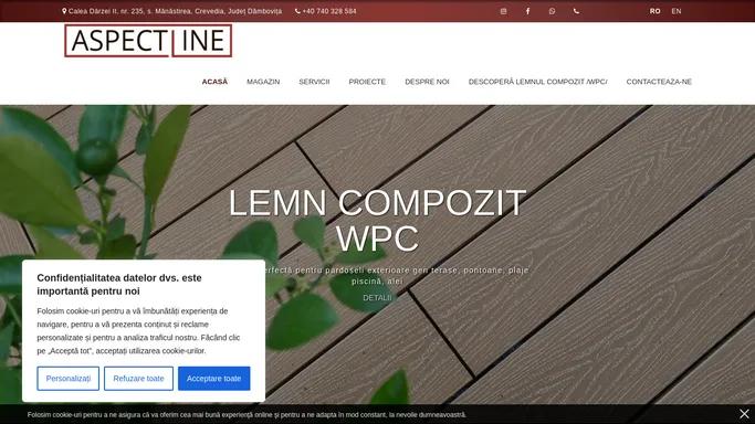 Lemn compozit WPC | Decking in Romania pentru terase | Aspectline.ro