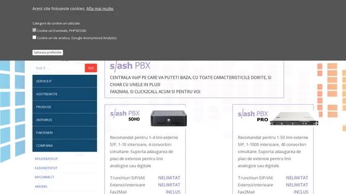 Slash PBX - Centrale telefonice Asterisk - Produse | camscape.ro