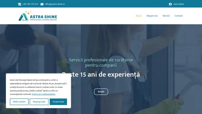 Servicii complete de curatenie - Astra Shine