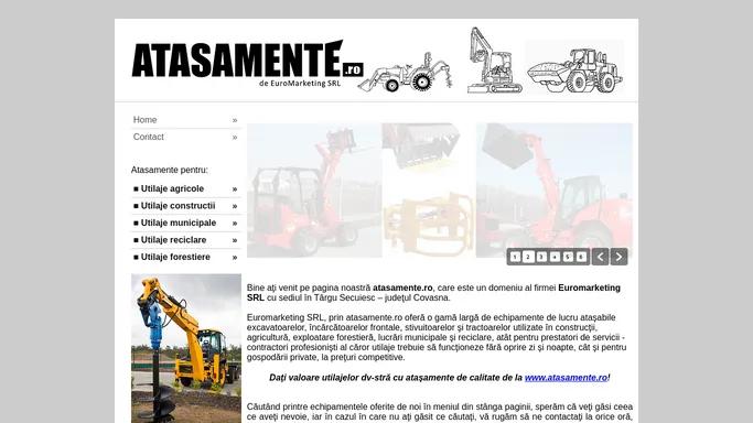 ATASAMENTE.ro de Euromarketing SRL - Atasamente pentru: utilaje agricole, utilaje forestiere, utilaje constructii, utilaje municipale, utilaje reciclare