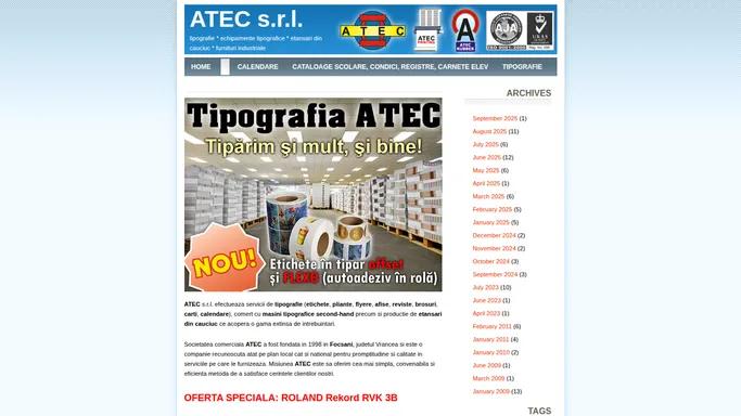 ATEC Focsani - Tipografie - Utilaje si echipamente tipografice - Etansari si garnituri din cauciuc