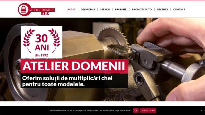 Atelier Domenii | Tocilarie Bucuresti | Chei | Cartele