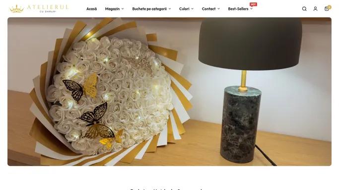 Buchete de flori cu livrare oriunde in Romania - Atelierul cu Daruri