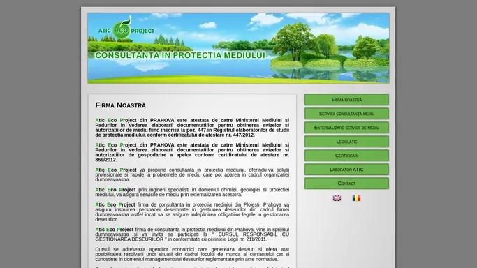 ATIC ECO PROJECT-Consultanta protectia mediului