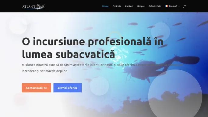 Atlantis Mar | Servicii subacvatice profesionale