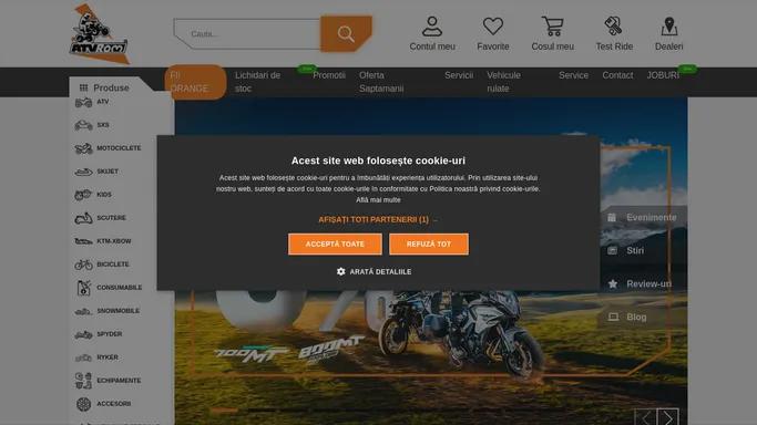 ATV, motociclete, scutere, skijet, spyder, echipamente –ATVRom - Atvrom.ro