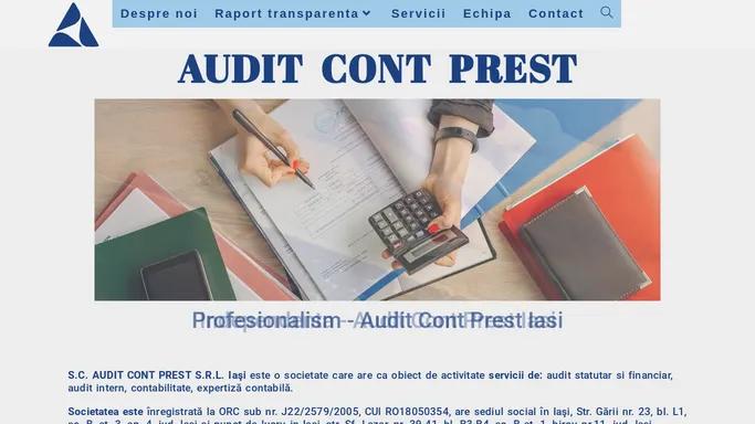 Audit Cont Prest – Profesionalism.Promptitudine.Eficienta