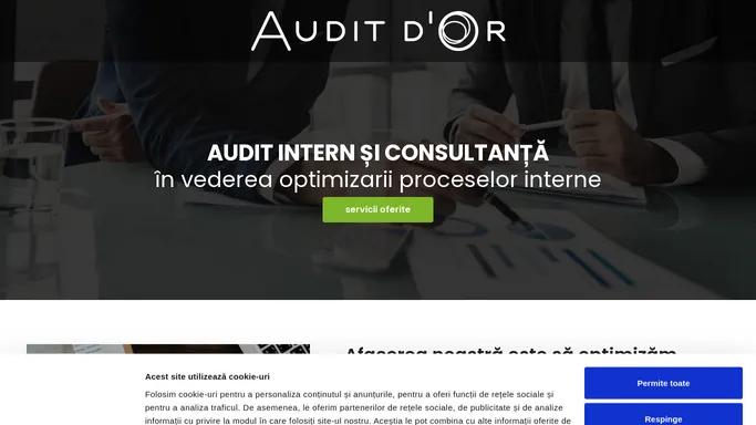 Audit d'Or - AUDIT INTERN SI CONSULTANTA