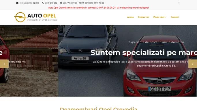 Dezmembrari Opel Crevedia