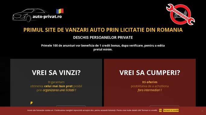 Vanzari auto prin licitatie - auto-privat.ro