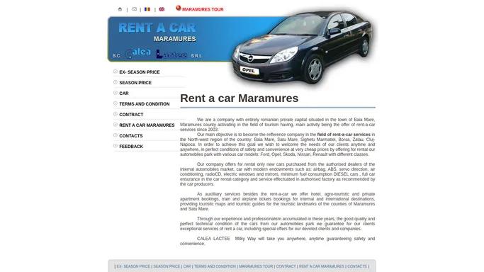 Rent a car Baia Mare Masini Maramures Inchirieri Auto