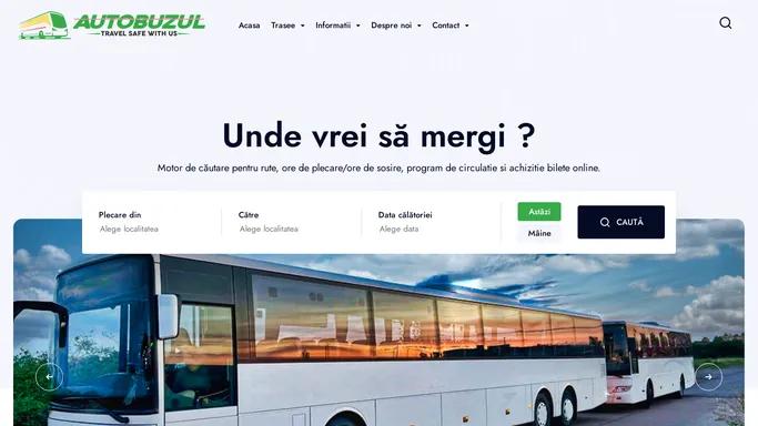 AUTOBUZUL SA - Travel Safe WITH US, Travel SAFE WITH US - Autobuzul SA