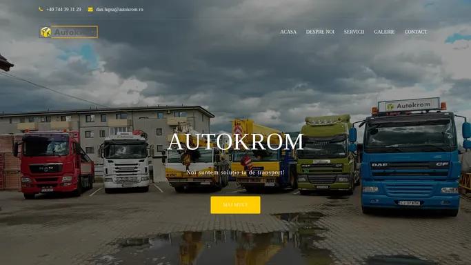 AUTOKROM – Transporturi speciale cu automacarale in Cluj