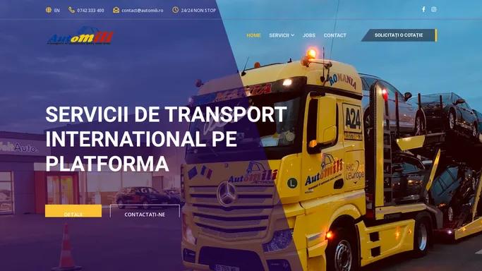 Servicii tractari auto si camioane Bucuresti | Automili<