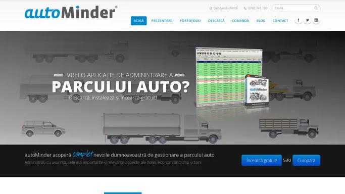 autoMinder - aplicatie de management a parcului auto